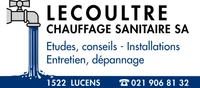 Logo LECOULTRE CHAUFFAGE SANITAIRE SA