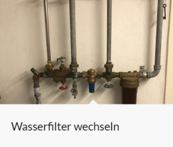 Wasserfilter wechseln