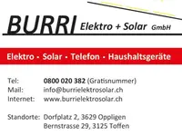 BURRI Elektro + Solar GmbH – Cliquez pour agrandir l’image 1 dans une Lightbox