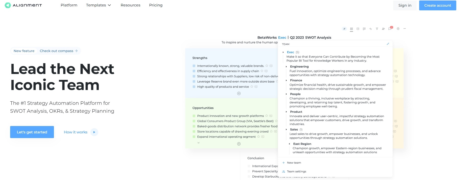 sample interface of alignment