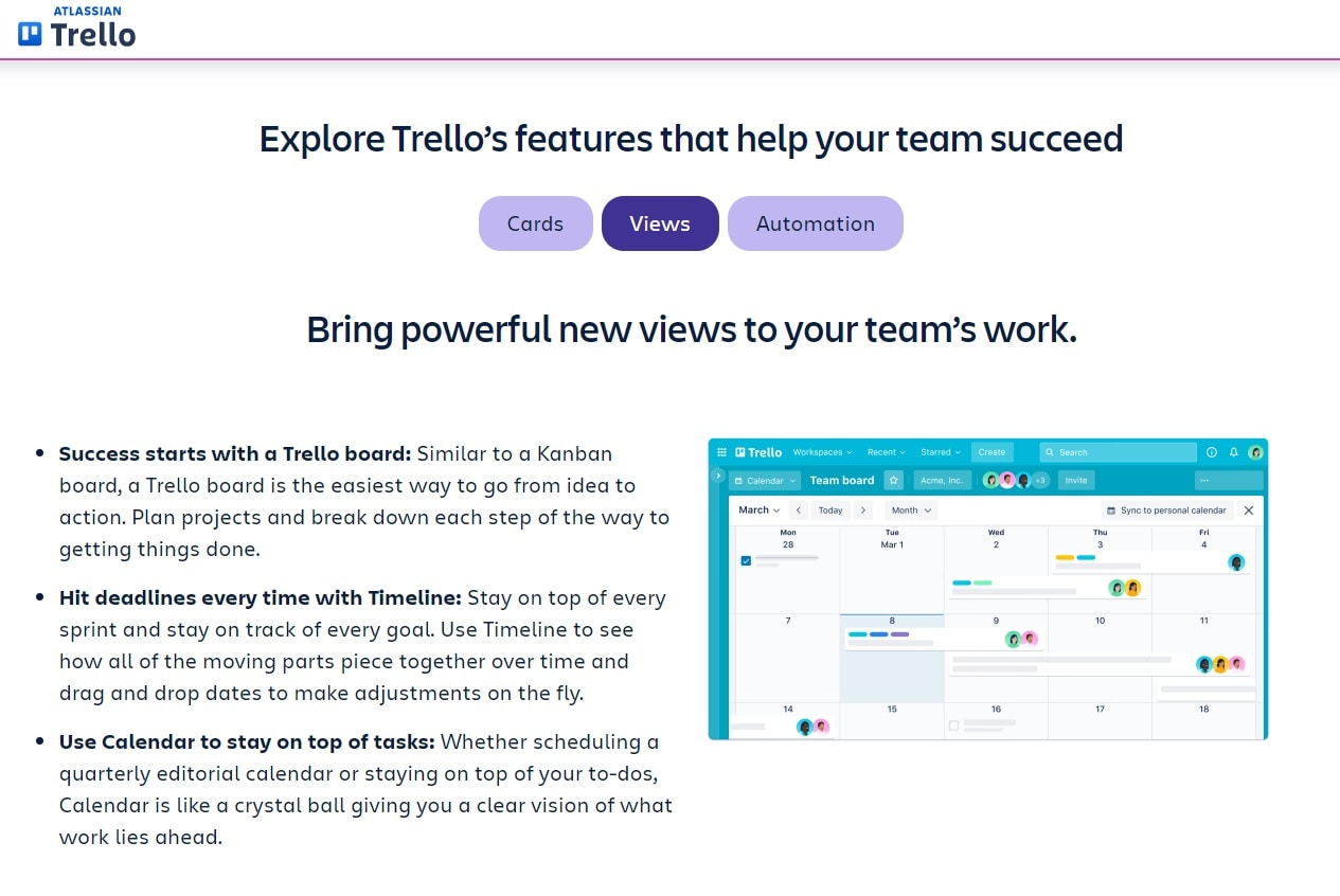 trello user interface