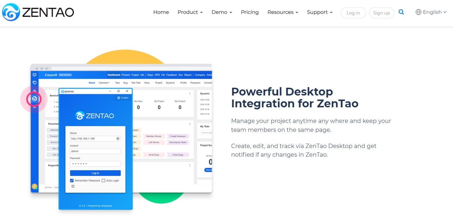 zentao user interface