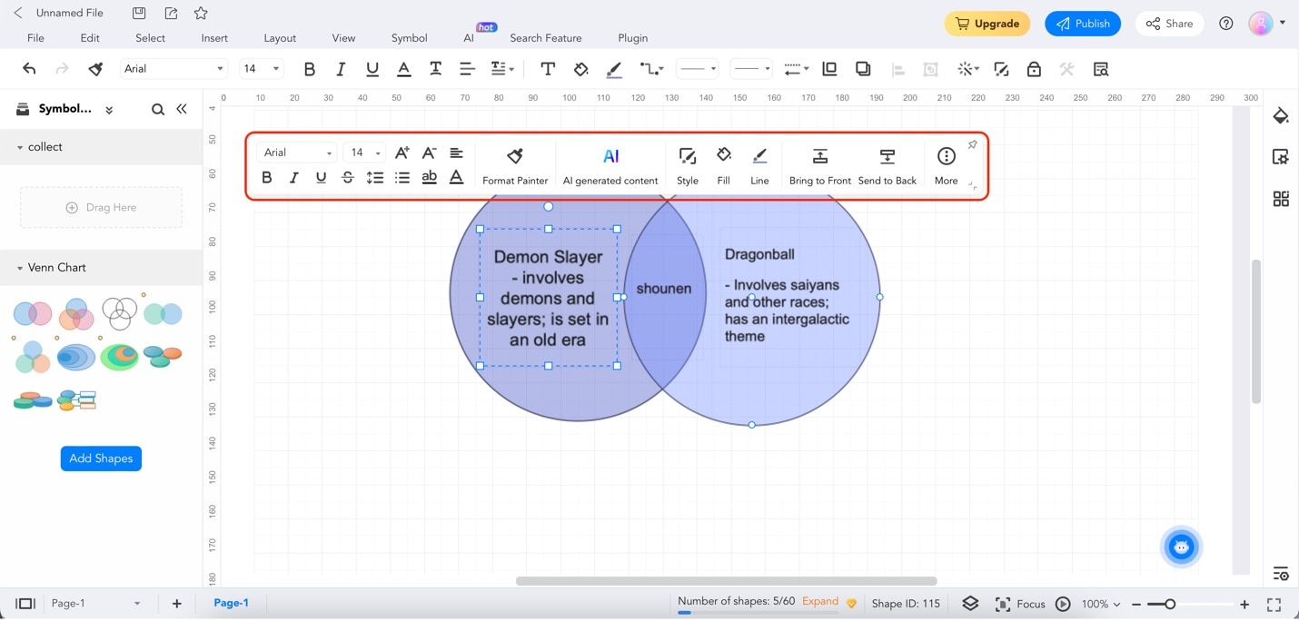 edrawmax customization tools