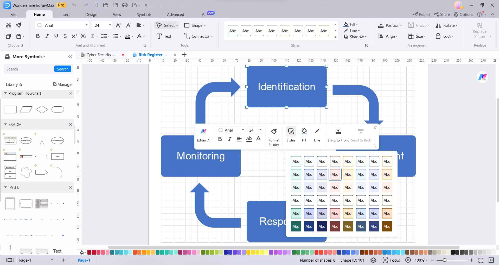 format color and style