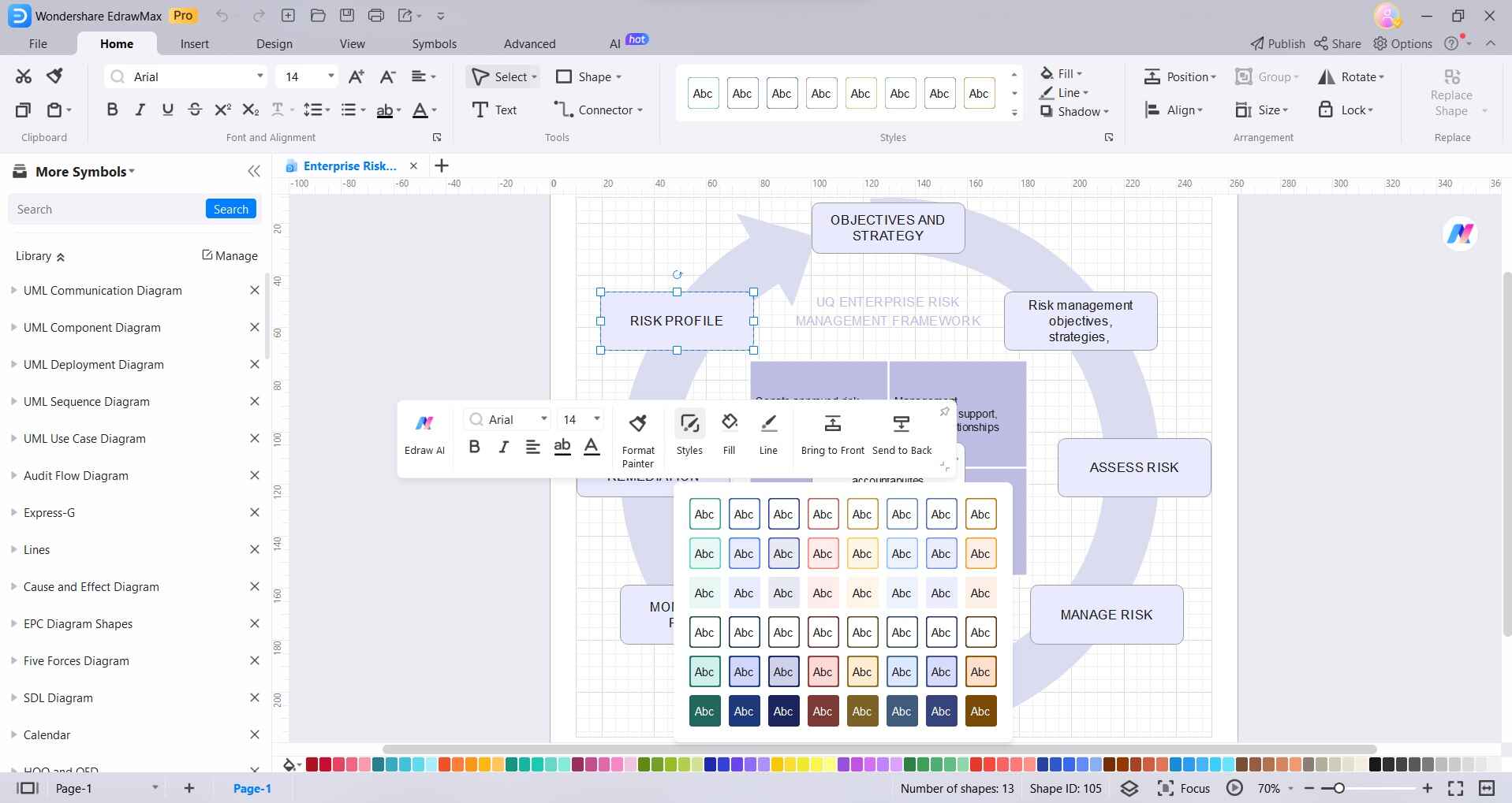 format colors and styles