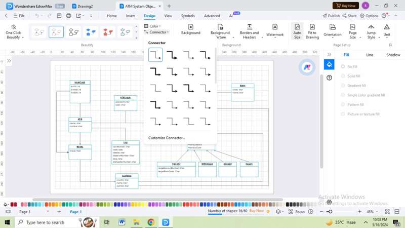 customize object diagram design