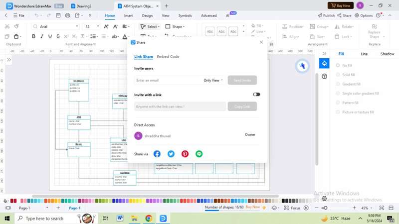 publish object diagram edrawmax