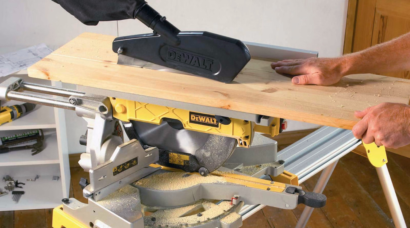 Highlighted radial arm saw: combination saw