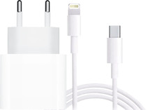 Apple Usb C Oplader 20W + Lightning Kabel 1m Kunststof Wit