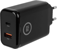 BlueBuilt Chargeur Power Delivery et Quick Charge avec 2 Ports USB 20 W Noir