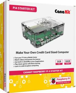 CanaKit - Raspberry Pi 4 2GB Starter Kit - Clear Case