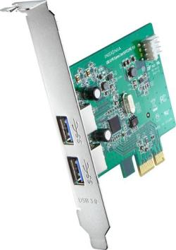 Insignia™ - 2-Port USB 3.0 PCI Express Host Card - Silver