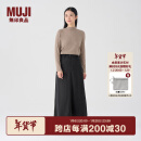 无印良品（MUJI）女式 灯芯绒 A字裙 长半身裙女秋冬款裙子 美拉德BE09CC3A 深灰色 M(160/66A)