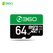 360存储卡 64GB TF（MicroSD）存储卡 V30 耐用行车记录仪内存卡