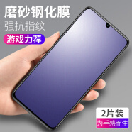 麦诺禾 红米note9pro磨砂钢化膜小米note9 4G/5G版手机保护贴膜全屏抗蓝光防指纹手汗 红米note9 Pro【蓝光磨砂膜】2片装-电竞膜