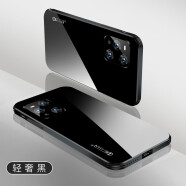 【一体镜头】乐蔻oppofindx3手机壳findx3pro钢化玻璃创意小清新时尚轻奢高档全包保护套 Findx3Pro【轻奢黑】