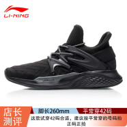 李宁（LI-NING）男鞋轻质跑鞋休闲运动鞋2024春季新款 207标准黑/深铁灰【标准码】 39