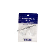 万宁日本winning拳击护齿牙套专用散打泰拳格斗比赛MMA训练护齿护具 F3透明护齿-无盒 winning日本1牙套 均码