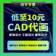 CAD代画家装工装施工图纸平立面深化钢结构给排水电气暖通消防cad化工制图建筑机械描图画图手绘制图 cad代画