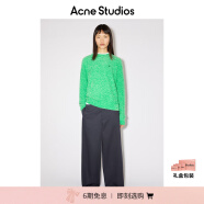 Acne Studios【特享6折】【特享6折】 男女同款Face表情笑脸纹理感毛衣C60073 亮绿色 M