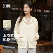 森马（Semir）迪士尼米奇家族合作外套女连帽宽松2025春季绣花夹克109125108001