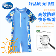 迪士尼（DISNEY）儿童泳衣男童学生宝宝专业连体训练游泳衣速干 HM240172B 14