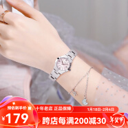 卡西欧（CASIO）手表 简约小巧钢带女表 指针系列 商务学生石英表七夕情人节礼物 LTP-1241D-4A 店长推荐