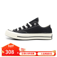 匡威（Converse）1970s帆布鞋经典三星标男女鞋休闲时尚百搭运动鞋162050C 162058C 经典黑【低帮1970s】 43