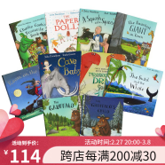 英文原版 Room on the Broom /The SmartestGiant in Town 咕噜牛小妞妞系列 纸板书朱莉娅唐纳森JuliaDonaldson 茱莉亚唐纳森 10册 平装绘本套装