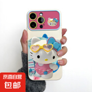 手机壳适用OPPO/VIVO/realme真我保护套hello kitty猫冲浪防摔全包镜头个性创意男女款潮 磨砂大视窗-古董白-AE151冲浪凯蒂 VIVOS10/S10 PRO