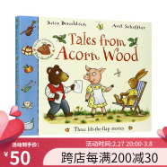 英文原版 Room on the Broom /The SmartestGiant in Town 咕噜牛小妞妞系列 纸板书朱莉娅唐纳森JuliaDonaldson 橡树林的故事 3个故事合辑 翻翻书