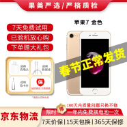 Apple iPhone 苹果7/苹果7Plus 二手手机 国行全网通 苹果7 金色 32G【更换100%品牌电池】+【充电器套装】 9成新