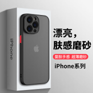 膜法匠适用苹果16Promax手机壳iPhone16promax保护套全包半透明磨砂超薄防摔高端男女款