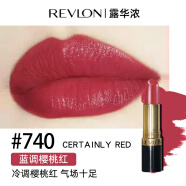 露华浓（Revlon）美国Revlon露华浓口红黑管保湿唇膏225哑光325豆沙色 740#蓝调樱桃红