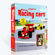 英文原版 Usborne Wind-Up Racing Car 轨道玩具车书 发条赛车