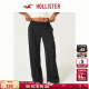 HOLLISTER24秋冬新款美式百搭舒适阔腿裤休闲长裤女装KI356-4140 黑色 M (165/74A)标准版