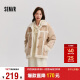 森马（Semir）外套女牛角扣翻领宽松文艺2024冬季仿麂皮仿兔毛夹克109724108011