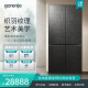 gorenje 平嵌十字四门冰箱606L 十字对开门超薄零嵌入式大容量家用四开门一级能效智能变频风冷无霜古洛尼 NRM9193C1B