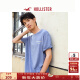 HOLLISTER【赛车系列】24春秋情侣迈凯伦短袖T恤男女装KI323-4239 浅蓝色 M (180/100A)