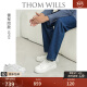 THOM WILLS【雷军同款】厚底小白鞋男增高真皮商务透气板鞋休闲皮鞋冬季男鞋 皎玉白G931-4 (雾面牛皮) 40 /7码