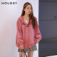 moussy 2024冬季新品男友风贴布刺绣拉链外衣外套女028HAZ90-0871 090粉红色 均码 00020/F