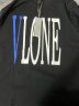 VLONE【美版】大V短袖男潮牌2024夏季t恤男纯棉上衣打底衫男女情侣装 V002-黑色蓝大V XL（尺码偏大210斤以内） 晒单实拍图