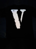 VLONE【美版】大V短袖男潮牌2024夏季t恤男纯棉上衣打底衫男女情侣装 V001-3M反光大V M（尺码偏大150斤以内） 晒单实拍图