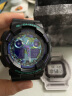 卡西欧（CASIO）G-SHOCK 海洋之心潮流炫色运动双显男表 霓彩武士 GA-100BL-1ADR 实拍图