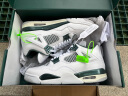 耐克（NIKE）男女情侣鞋2024版Air Jordan 4 AJ 4 白蓝复刻篮球鞋【潮】 FQ8138-103/白绿 43 晒单实拍图