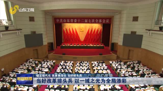 当好改革排头兵 以一域之光为全局添彩【锚定现代化 改革再深化 当好排头兵】