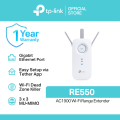 TP-Link RE550 AC1900 OneMesh Dual Band Wi-Fi Range Extender | Wi-Fi Repeater | Wi-Fi Extender | Mesh Wi-Fi Booster. 