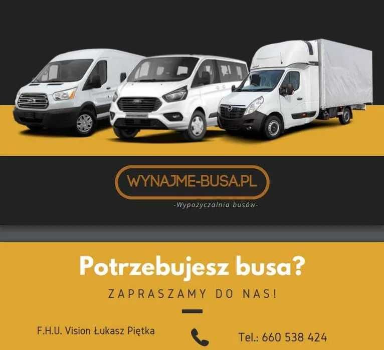 Wypożyczalnia, wynajem Busów, Auto dostawcze, blaszak