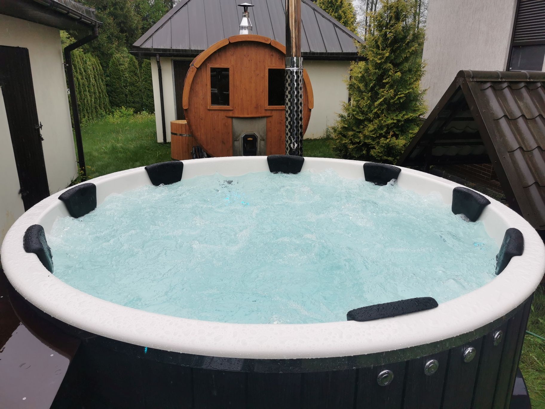 Mobilna Bania Balia jacuzzi Sauna do wynajęcia Suwałki i okoli