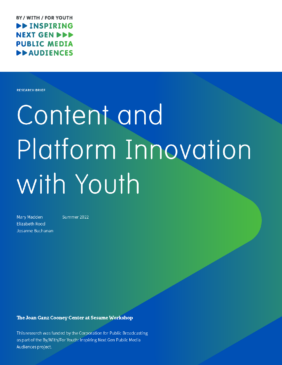 Content and Platform Innovation with Youth